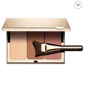 Clarins Face Contouring Palette & Brush Contours, Sculpts, Highlights NIB 0.40oz